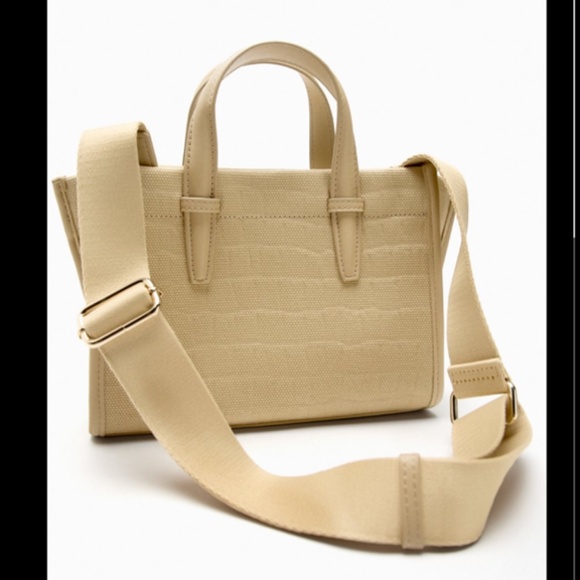 Zara Handbags - MOCK CROC MINI TOTE BAG